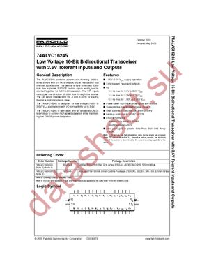 74ALVC16245GX datasheet  